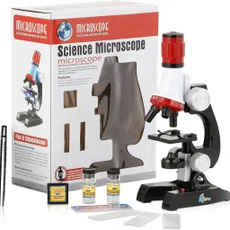 zuuluzrs Science Microscope Kits with Slides Educational Beginner Kit with LED image 3