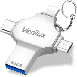 ZITRONIX Flash Drive 64GB 4in1 PenDrive Lightning Micro USB TypeC 64 GB Pen Drive Compatible with Mobile, Laptop, Desktop Computer, Tablet USB 3.0 Metal Case-22