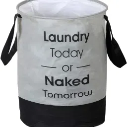 45 L Grey Laundry Basket-image-17