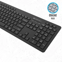 ZEBRONICS Zeb-Companion 500 Keyboard and Mouse Combo Wireless Standard Desktop Keyboard Compatible with Desktop, Laptop, Mac Easy to Use,Plug and Play,Quick, Comfy Durable body image 2