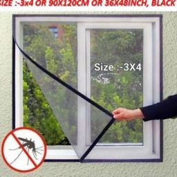 Polyester Adults Washable 3*4 black window Mosquito Net-image-20