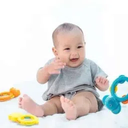 innovate hub Colourful Baby Rattles set | 5 in 1 for Newborn (Elephant, Giraffe, Star & More) Rattle image 5