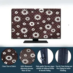 Delideal Padded Cover, Dust Cover, etc. for 50 inch Computer Monitor, TV, LCD Monitor, etc. - LEDTVDD24_50IN-image-97