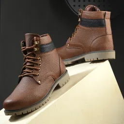 Tan Casual Boots For Men Boots For Men-image-89