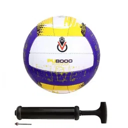 vinayak pu 8000 yellow volleyball with air pump MP16 Volleyball - Size: 4-image-63