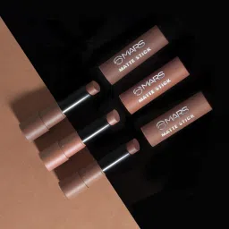 3 Brown and Nude Shades Matte Lipstick Box Set-15