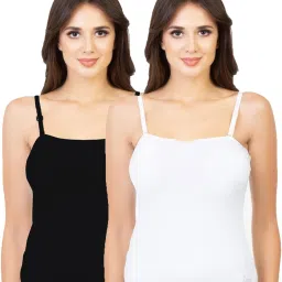 Women White, Black Camisole-picture-28