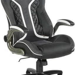 Gaming Chair Leatherette Office Adjustable Arm Chair-image-40