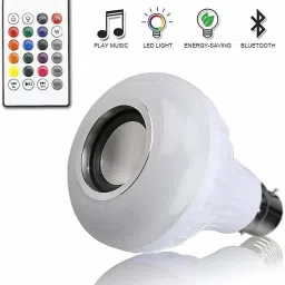 ScrollZone ScrollZone™ 6 Watt Color Changing LED Music Light Bulb lamp, E27 and B22 led Smart Light Lamp with Bluetooth Speaker RGB Self Changing Color Lamp with Remote Control for Home, Bedroom,Party Decoration Smart Bulb image 4