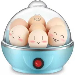 Blue Electric Egg Boiler | Compact Egg Cooker | Boils up to 7 Eggs – Auto Shut-Off & Overheat Protection Egg Cooker-28