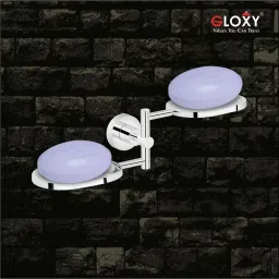 Rustproof Double Soap Holder | Wall Mounted Soap Stand for Bathroom Organization 9 inch 2 Bar Towel Rod-image-42