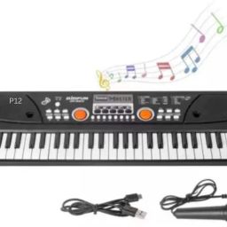 49 Key Piano Keyboard Toy for Kids P15 dc Power Option+Recording Microphone Multi Colour Keys with USB Charging P15 Analog Portable Keyboard-image-32