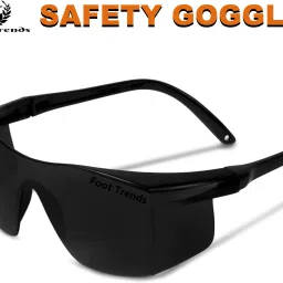 Pack-1 Polycarbonate Wrap-Around Eye Protection Industrial Black Safety Goggles For Laboratory, Power Tool, Wood-working, Welding, BlowtorchSafety Goggle-image-8