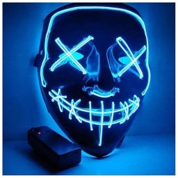 LED Light Up Mask for Halloween Festival Cosplay Costume Party Mask Party Glow Ornament-14
