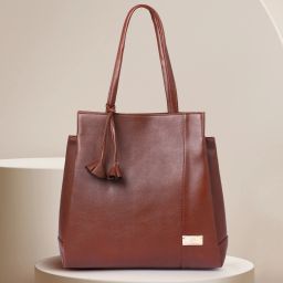 Women Tan Hand-held Bag - Regular Size-50