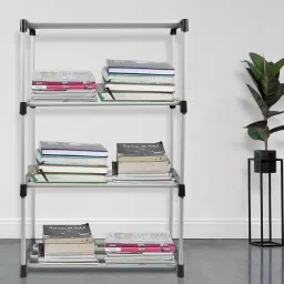 Multipurposar Storage rack Plastic Open Book Shelf-13
