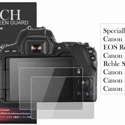 KANCHA Edge To Edge Tempered Glass for Canon EOS 200D, EOS Rebel Sl2, Canon EOS 250D, Reble SL3, Canon EOS M50, Canon EOS M100, Canon EOS 200D II-image-44