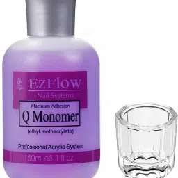 Monomer Acrylic Nail Liquid & Taquila Glass - 150ml-image-4