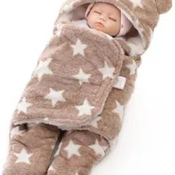 Printed Crib Hooded Baby Blanket for Heavy Winter-image-42