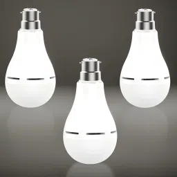 Inverter Bulb 9W LED 1200mAh battery 4 hrs emergency light Pack of 3 bulbEF116 4 hrs Bulb Emergency Light-image-59