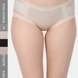 Amour Secret Pack Of 3 Self-Design Hipster Briefs-image-91