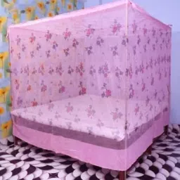 Cotton Adults Washable Mosquito Net for double Bed Machardani PGON Polycotton Net (Size 6x7-feet) Mosquito Net-image-31