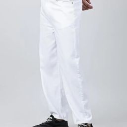 Men Regular Mid Rise White Jeans-image-59