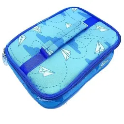 Blue Plane Printed Tiffin Bento Lunch Bag Waterproof Lunch Bag-image-54
