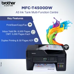 brother MFC-T4500DW Multi-function Color Ink Tank Printer image 3