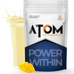 ATOM Mass Gainer 1 Kg | Pack of 13 servings | 5:1 Carb-Protein Ratio Weight Gainers/Mass Gainers-2