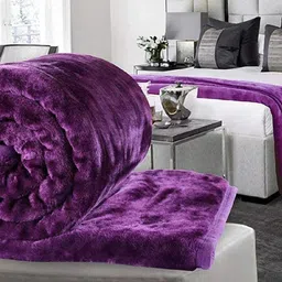 anadhika Self Design Single Mink Blanket for Heavy Winter-picture-38