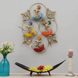 Designer Anti Musician Multicolour Metal Wall Art-image-4