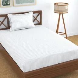 180 TC Cotton Single Floral Flat Bedsheet-image-86