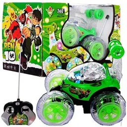 laksh fashion BEN-10 Rechargeable Remote Control 360 Degree Rotating Stunt CAR for Kids/Remote Control CAR/Stunt CAR in Big Size. (BEN10) image 3