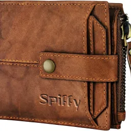 Men Casual Brown Genuine Leather RFIDWallet - Mini-image-27