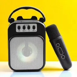 Nilesawar A395 Bluetooth Singing Microphone with Built-in Speaker – Party-Ready Mic 5 W Bluetooth Speaker-picture-7