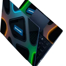 Anweshas HD Printed 3D Series Full Panel Laptop Skin Sticker Vinyl Fits Size Upto 15 inches No Residue, Bubble Free Vinyl Laptop Decal 15.6 - Lenovo 3D Logo on Embossed Metal Premium Stretched Vinyl Laptop Decal 15.6-image-28