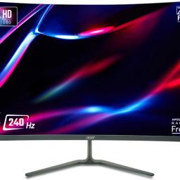 Acer NITRO 80.01 cm (31.5 inch) Curved Full HD LED Backlit VA Panel with 1500R Curvature, Stereo Speakers, 2X HDMI & DP Ports, Eye Care Gaming Monitor (ED320Q)-0