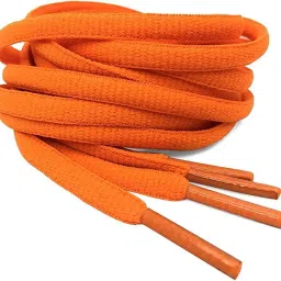 Wisdom Neon Orange Round Oval Shoe Lace 4 mm Thick Shoelace for Sport, Casual, Hiking, Sneaker Shoes & Boot ( set of 3) Shoe Lace-0