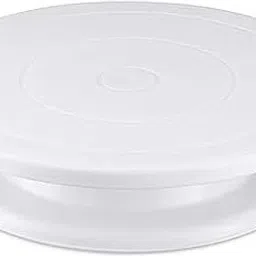 360 Round Easy Rotate Turntable Revolving Stand, 28cm Plastic Cake Server-35