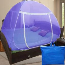 Polyester Infants Washable PURPLE mosquito net cloth machhardani bachchon mosquito net with metal stand ja Mosquito Net-image-11