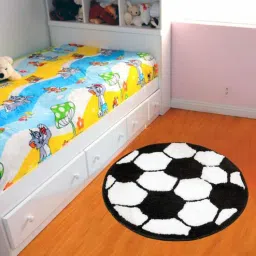 saral home Ball Microfiber 2 x 2 Feet Bath Mat-picture-19