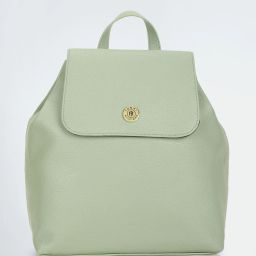 Small 5 L Backpack SYLVIE II-FADED OLIVE-MED FLAP BACKPACK-PEBBLE PVC-image-6
