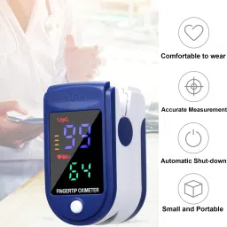 cool indians Digital Finger Pulse Oximeter for Oxygen & Heart Rate Track Multi-Range Ohmmeter image 3