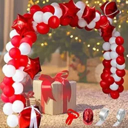 White Red Balloons Garland Kit Of 60 Pcs For Party Decorations-image-26