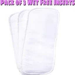 Premium Quality Adjustable & Reusable Baby Washable Cloth Diaper Nappies with microfiber Inserts for Babies/Infants/Toddlers (Microfiber Diaper Insert Pads (Pack of 3)-10