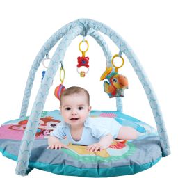 Baby Play Mat Activity Gym Foldable Laying Mat with Hanging Rattles-16