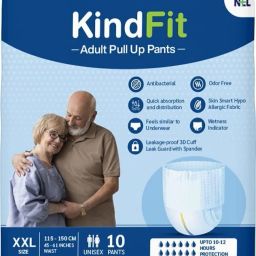 Adult Pull-Up Pants Diapers| XXL-10 Pieces|Waist Size : 45-61 Inch Adult Diapers - XXL-image-101