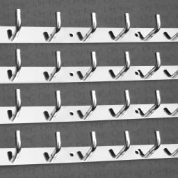LUXURY LOOK HEAVY DUTY 8 Pin Hook Steel All Type Cloths Dress Hanger for Hanging Steel Dress Pack of 4 Hangers ForDress-41