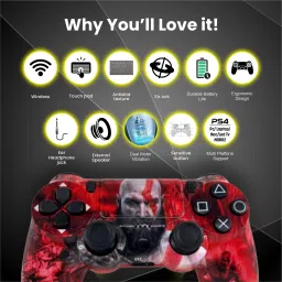 HG WORLD PS4 Controller DualShock 4 Wireless Playstation Controller for PC Bluetooth Gamepad image 4
